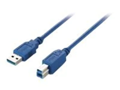 Equip - USB-Kabel - USB Typ A (M) zu USB Type B (M) - USB 3.0 - 1 m - geformt - Blau