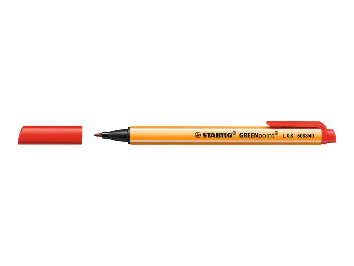 STABILO GREENpoint - Filzstift - Rot - 0.8 mm 6088/40