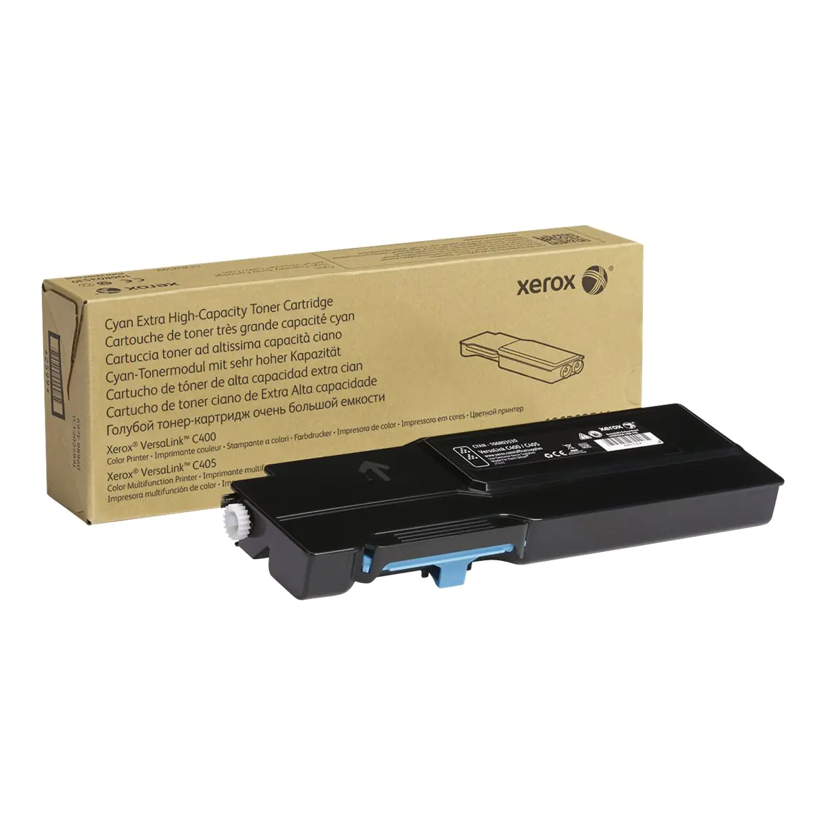 Xerox VersaLink C405 - Extrahohe Kapazität - Cyan - Original - Tonerpatrone - für VersaLink C400, C405 Xerox VersaLink C405 - Extrahohe Kapazität - Cyan - Original - Tonerpatrone - für VersaLink C400, C405