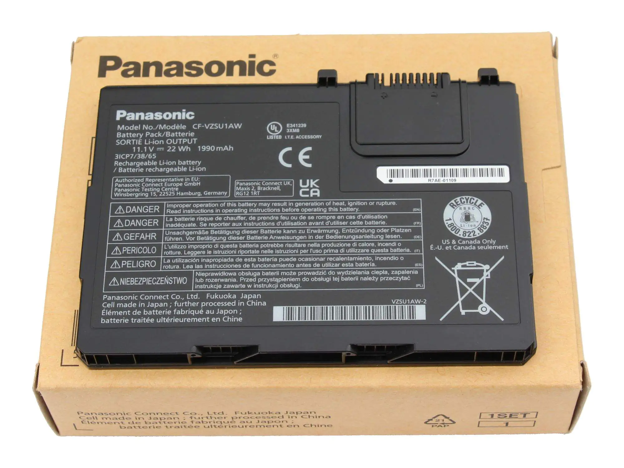 Panasonic CF-VZSU1AW - Laptop-Batterie (Standard) - 1 x 3 Zellen
