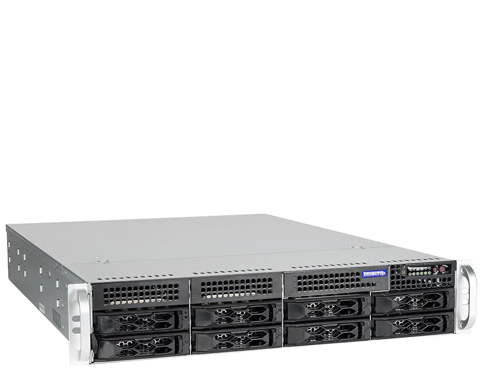 bluechip SERVERline R32313a 2HE Rack, Intel® Xeon® 6315P Prozessor / bis zu 5.20 GHz, Intel®