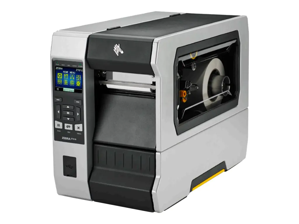 Zebra ZT610 - Etikettendrucker - Thermodirekt / Thermotransfer - Rolle (11,4 cm) - 600 dpi - bis zu 356 mm/Sek. - USB 2.0, seriell, Gigabit LAN, USB-Host, Bluetooth 4.0