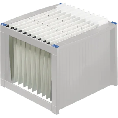 helit Hängekorb H6110084 max. 40Mappen DIN A4 lichtgrau/blau helit Hängekorb H6110084 max. 40Mappen DIN A4 lichtgrau/blau