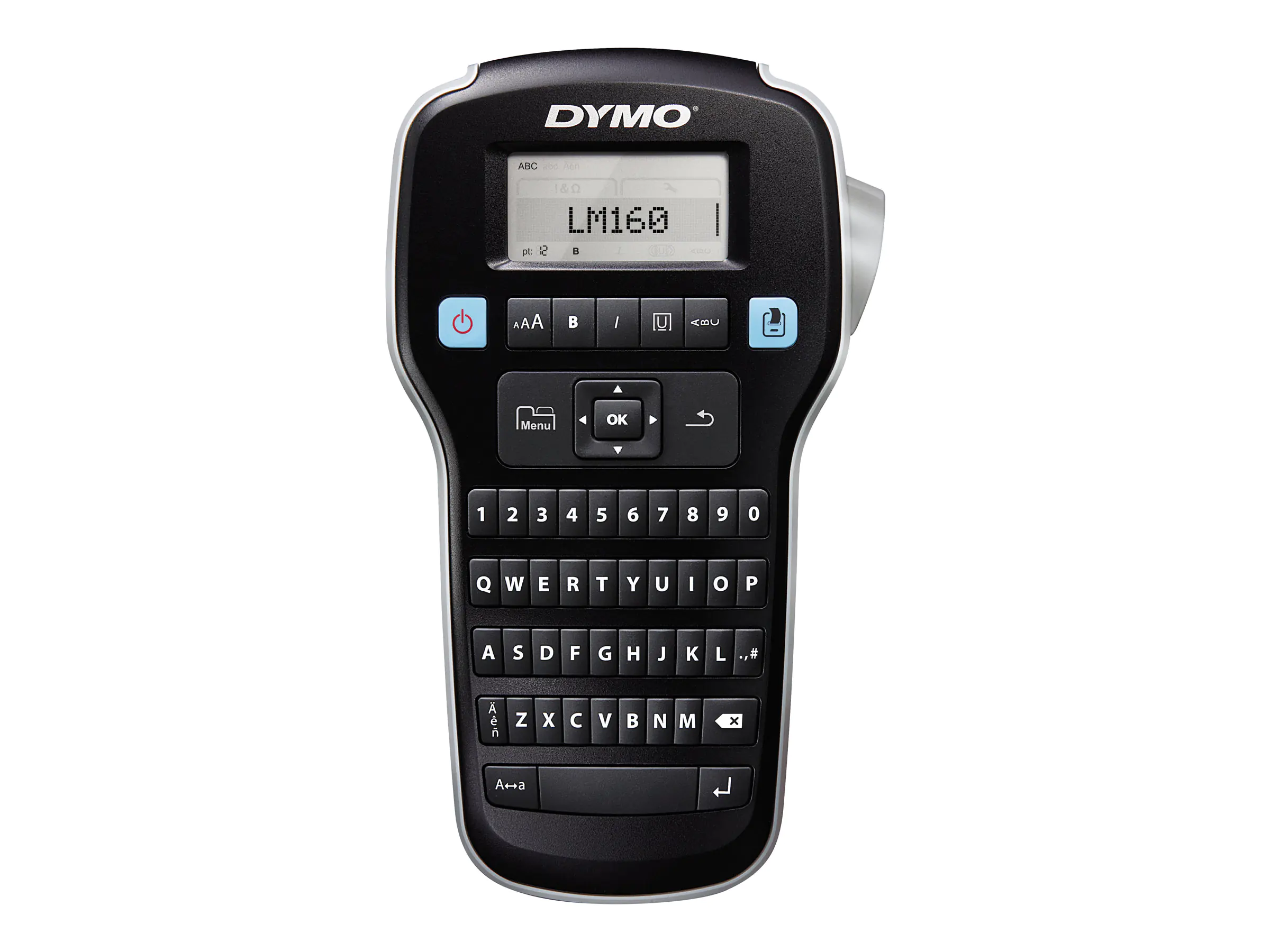 DYMO LabelMANAGER 160 - Value Pack - Beschriftungsgerät - s/w - Thermotransfer - Rolle (1,2 cm) - 180 dpi - bis zu 12 mm/Sek.