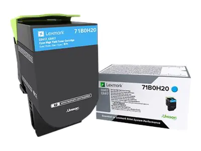 Lexmark X417 - Hohe Ergiebigkeit - Cyan - Original - Tonerpatrone LCCP - für Lexmark CS417dn, CS517de, CX417de, CX517de