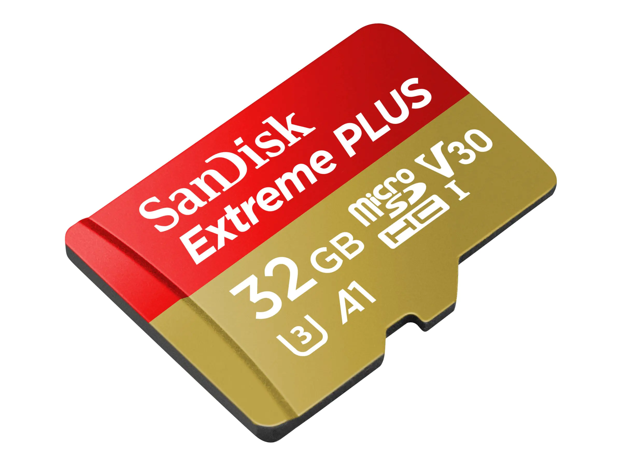 SanDisk Extreme PLUS - Flash-Speicherkarte (microSDHC/SD-Adapter inbegriffen) - 32 GB - A1 / Video Class V30 / UHS-I U3 - microSDHC UHS-I SanDisk Extreme PLUS - Flash-Speicherkarte (microSDHC/SD-Adapter inbegriffen) - 32 GB - A1 / Video Class V30 / UHS-I U3 - microSDHC UHS-I