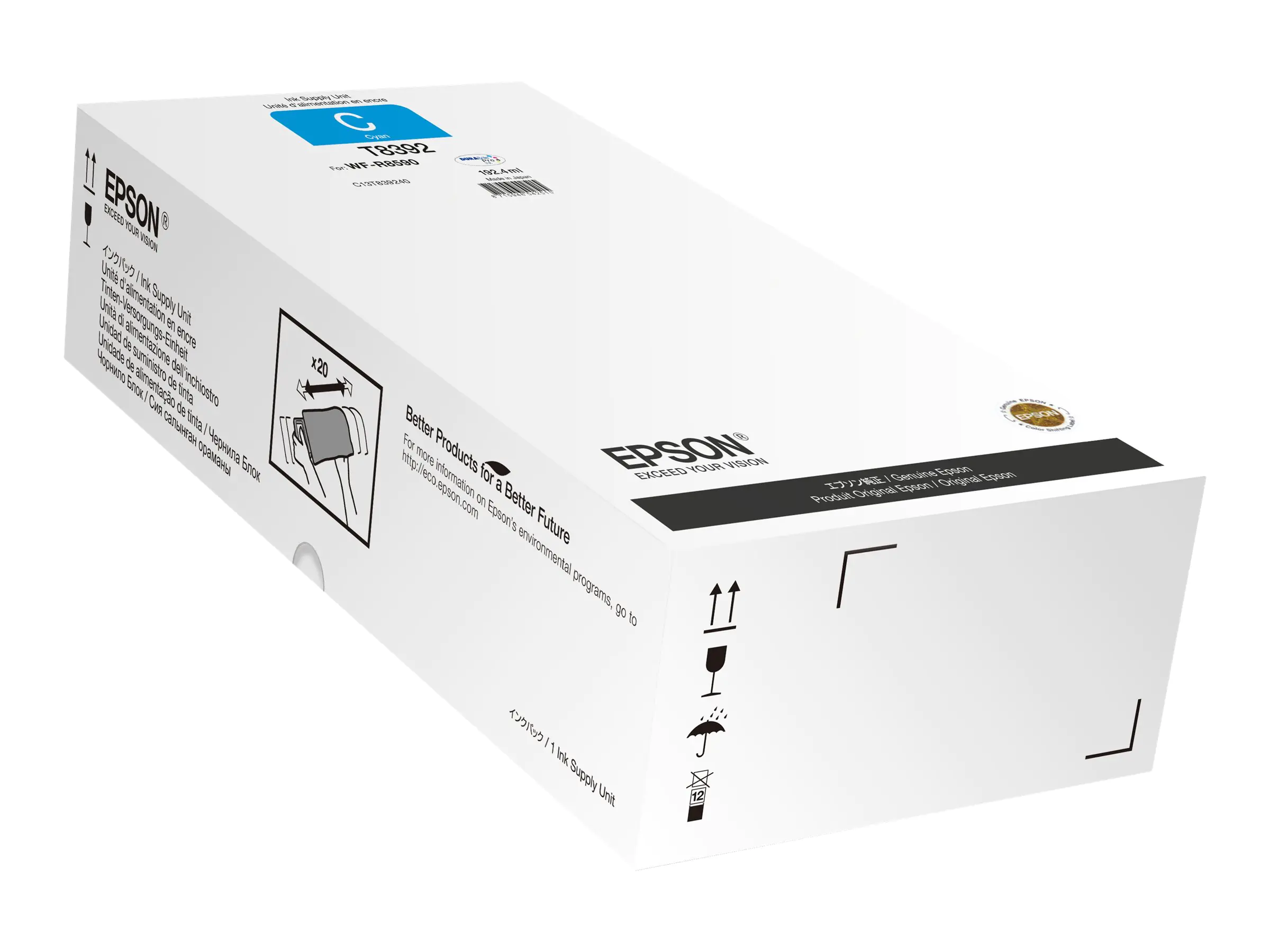 Epson T8392 - 192.4 ml - Cyan - original - Nachfülltinte C13T839240