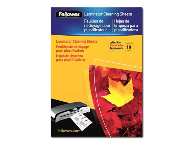 Fellowes Reinigungskarton 5320604 für Laminatoren 10 St./Pack. Fellowes Reinigungskarton 5320604 für Laminatoren 10 St./Pack.