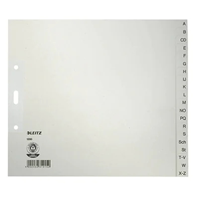 Leitz Register 12000085 A-Z DIN A4 24x21cm 20teilig Papier grau Leitz Register 12000085 A-Z DIN A4 24x21cm 20teilig Papier grau