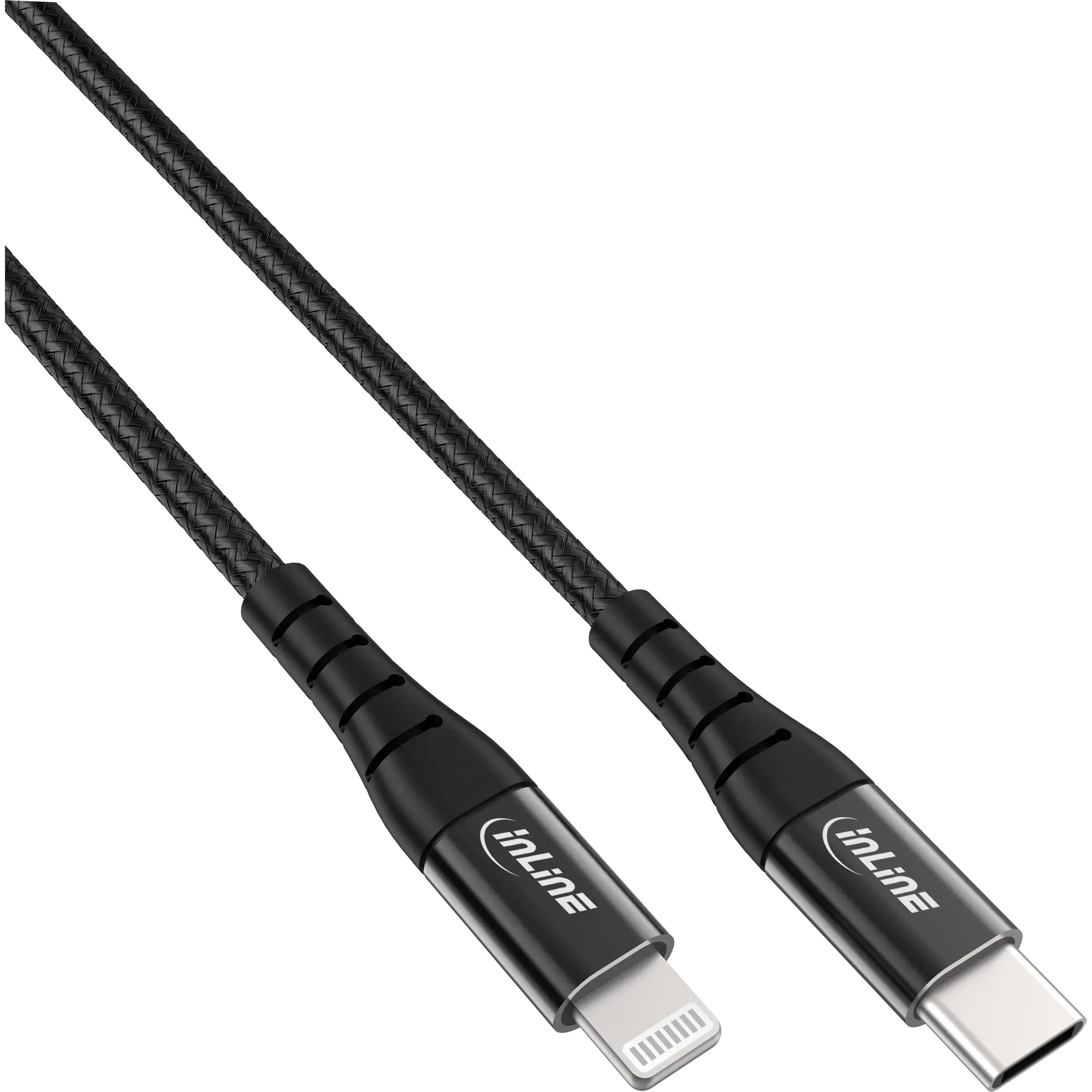 InLine USB-C Lightning Kabel für iPad iPhone iPod schwarz/Alu 1m - Kabel - Digital/Daten InLine USB-C Lightning Kabel für iPad iPhone iPod schwarz/Alu 1m - Kabel - Digital/Daten