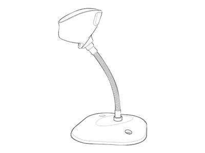Zebra Gooseneck Intellistand - Barcode-Scanner-Ständer - für Zebra DS8108-DL, DS8108-HC, DS8108-SR