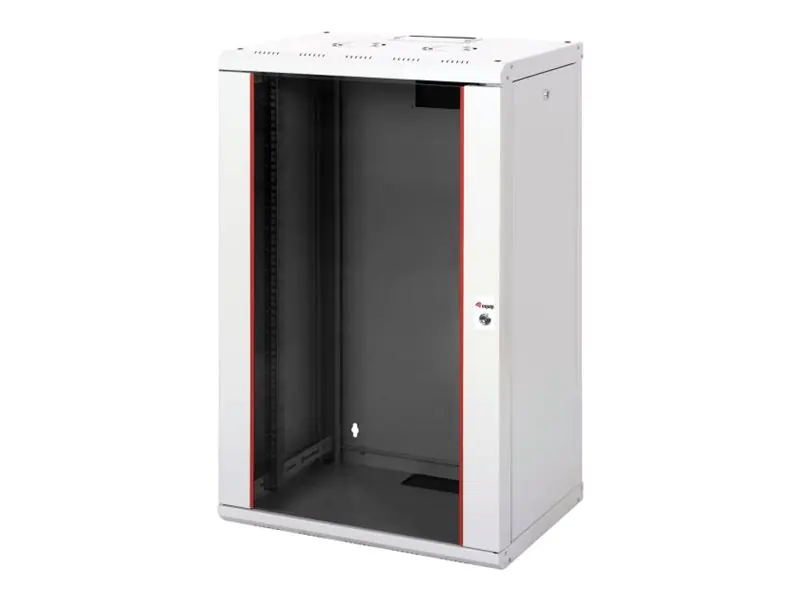 Equip Pro Mount - Schrank Netzwerkschrank - 600x450 mm, with glass door, removable and lockable panels, assembled - geeignet für Wandmontage - RAL 7035, Hellgrau - 20U - 48.3 cm (19") EPM-20-6045-G-CBAA