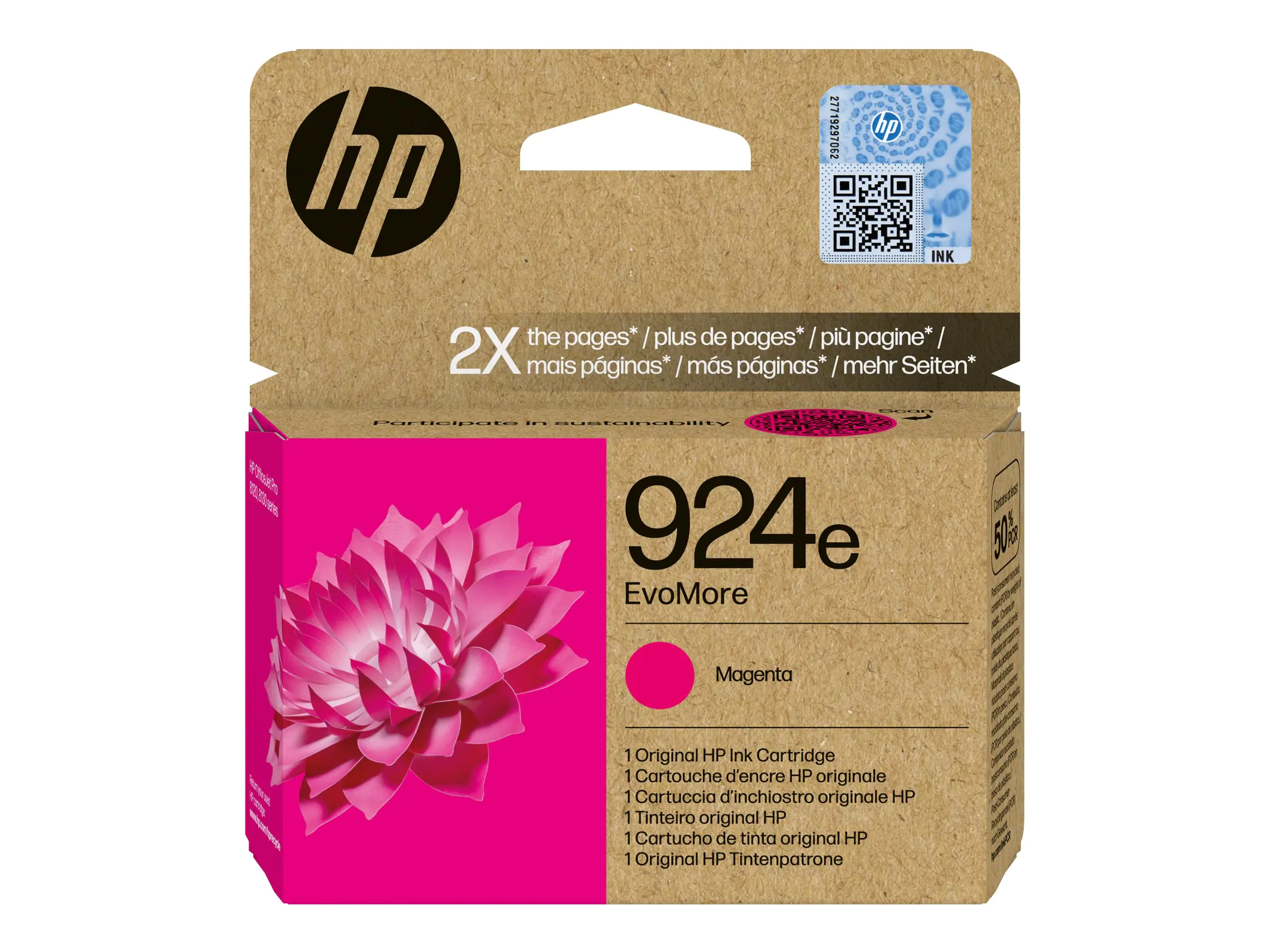 HP 924e EvoMore - Magenta - original - Tintenpatrone - für Officejet Pro 8130e