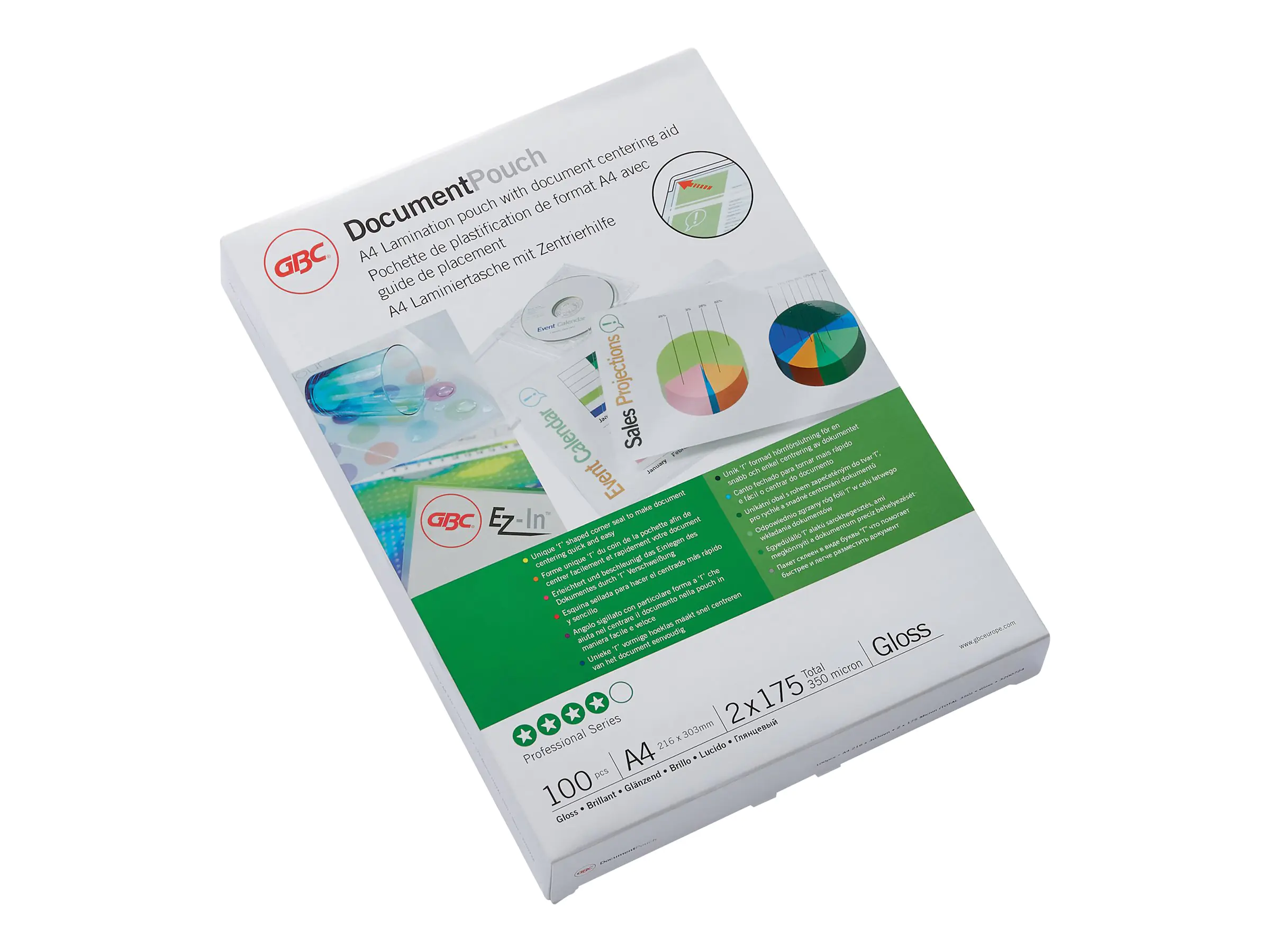 GBC Folientasche DocumentPouch 3200724 DIN A4 175mic 100 St./Pack.