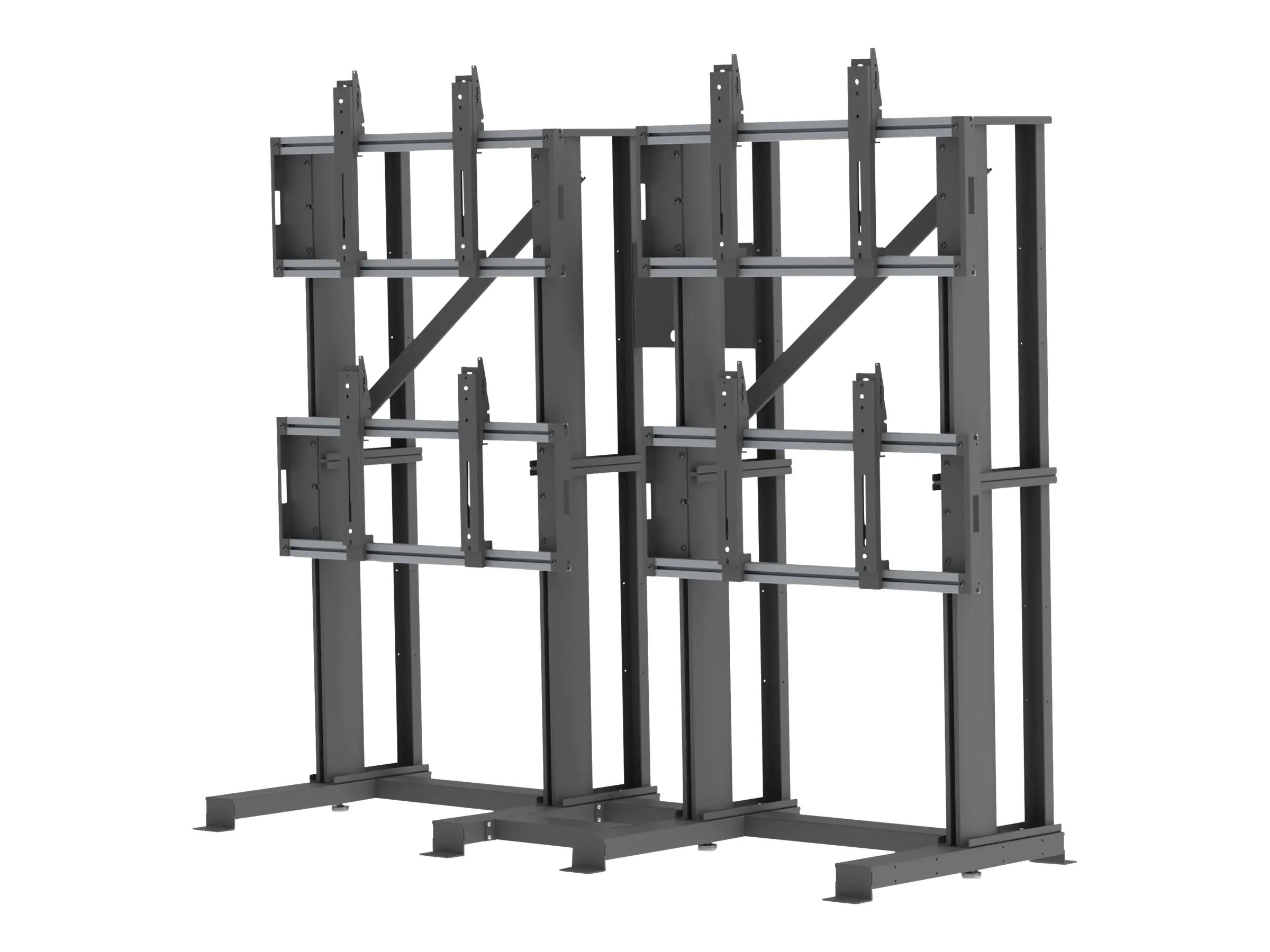 SMS Icon Ace 2x2 - Aufstellung - für 2x2 -Videowand - RAL 7016, Anthracite Gray -