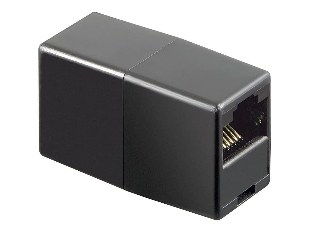 goobay - ISDN-Adapter - RJ-45 (W) bis RJ-45 (W) - Schwarz goobay - ISDN-Adapter - RJ-45 (W) bis RJ-45 (W) - Schwarz