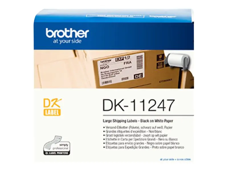 Brother Etikett DK11247 103x164mm weiß 180 St./Pack.