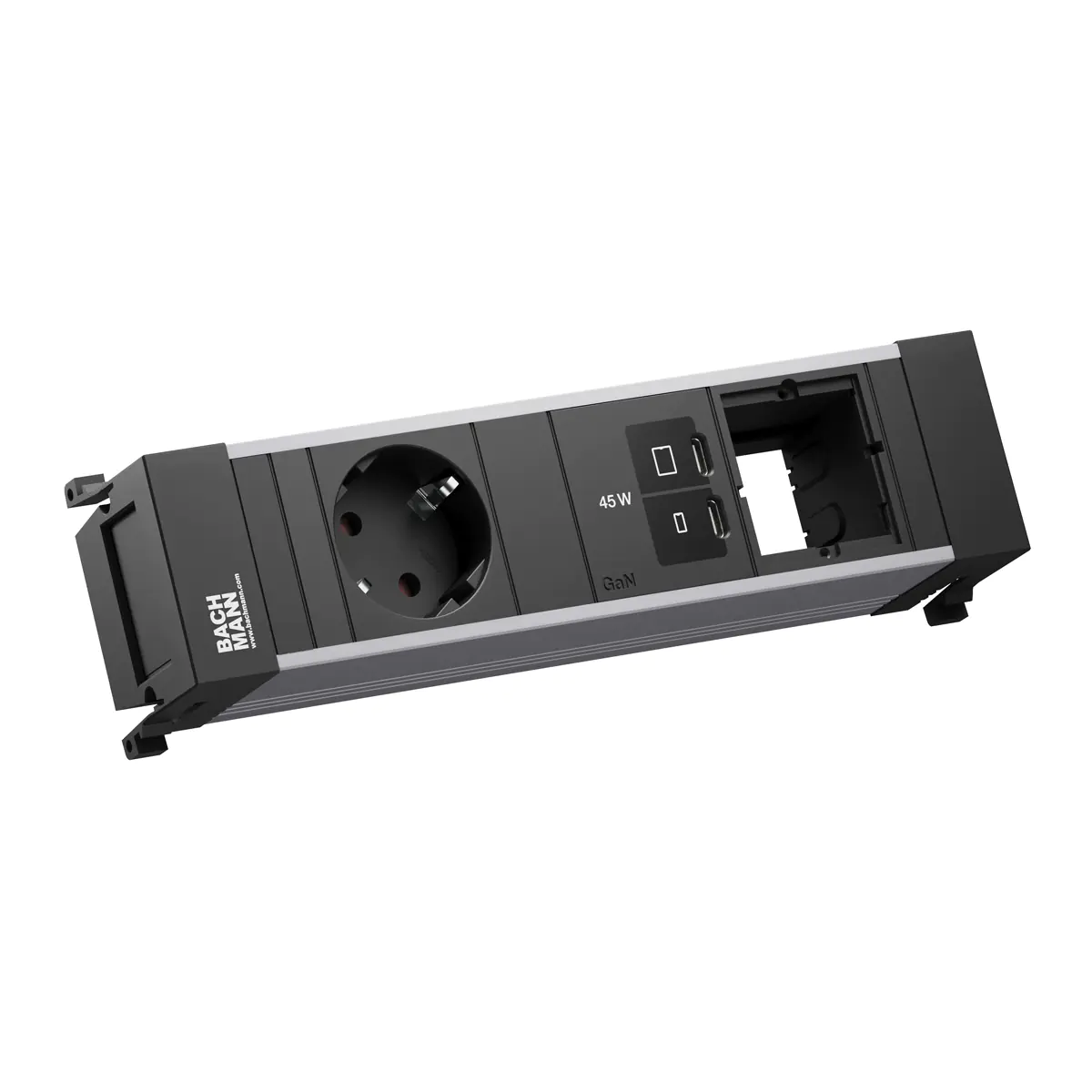 Bachmann POWER FRAME 1xCEE7/3 1xUSB C/C 45W 1xCM - Zubehör Stromversorgung BM0024291