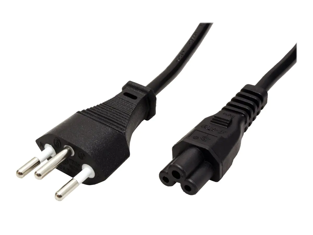 Rotronic - Stromkabel - SEV 1011 zu IEC 60320 C5 - Wechselstrom 250 V - 2.5 A - 1.8 m - Schwarz