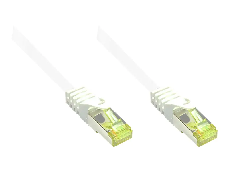 Good Connections RNS - Patch-Kabel - RJ-45 (M) bis RJ-45 (M) - 20 m - SFTP, PiMF - CAT 7 - halogenfrei, geformt, ohne Haken, verseilt - weiß