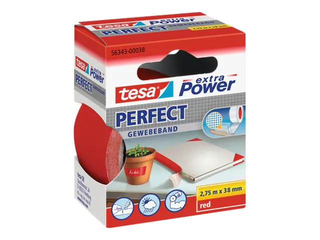 tesa Gewebeband extra Power Perfect 56343-00038 38mmx2,75m rot