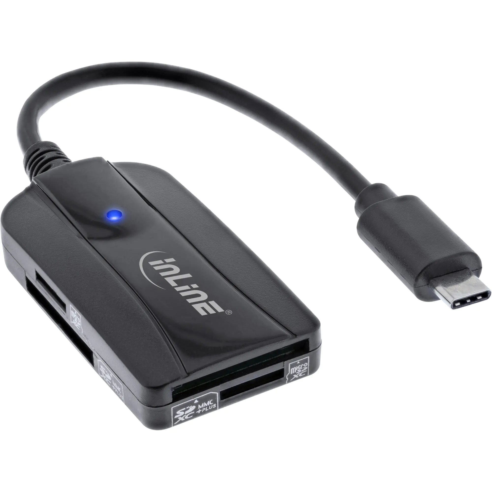 InLine Card Reader - USB-C - USB 3.2 Gen.1 - für SD und microSD 66772C