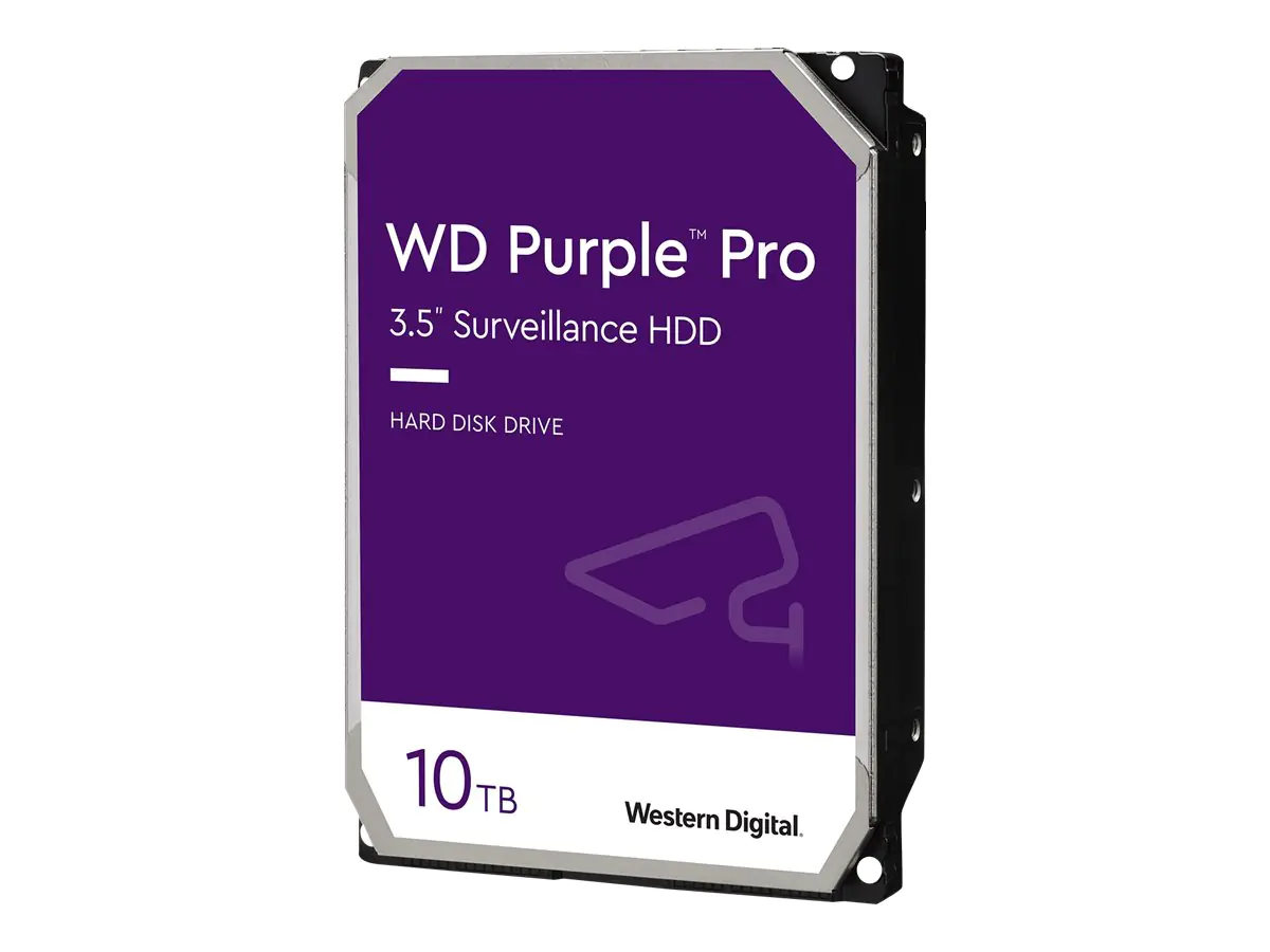 WD Purple Pro WD101PURP - Festplatte - 10 TB - intern - 3.5" (8.9 cm) - SATA 6Gb/s - 7200 rpm - Puffer: 256 MB