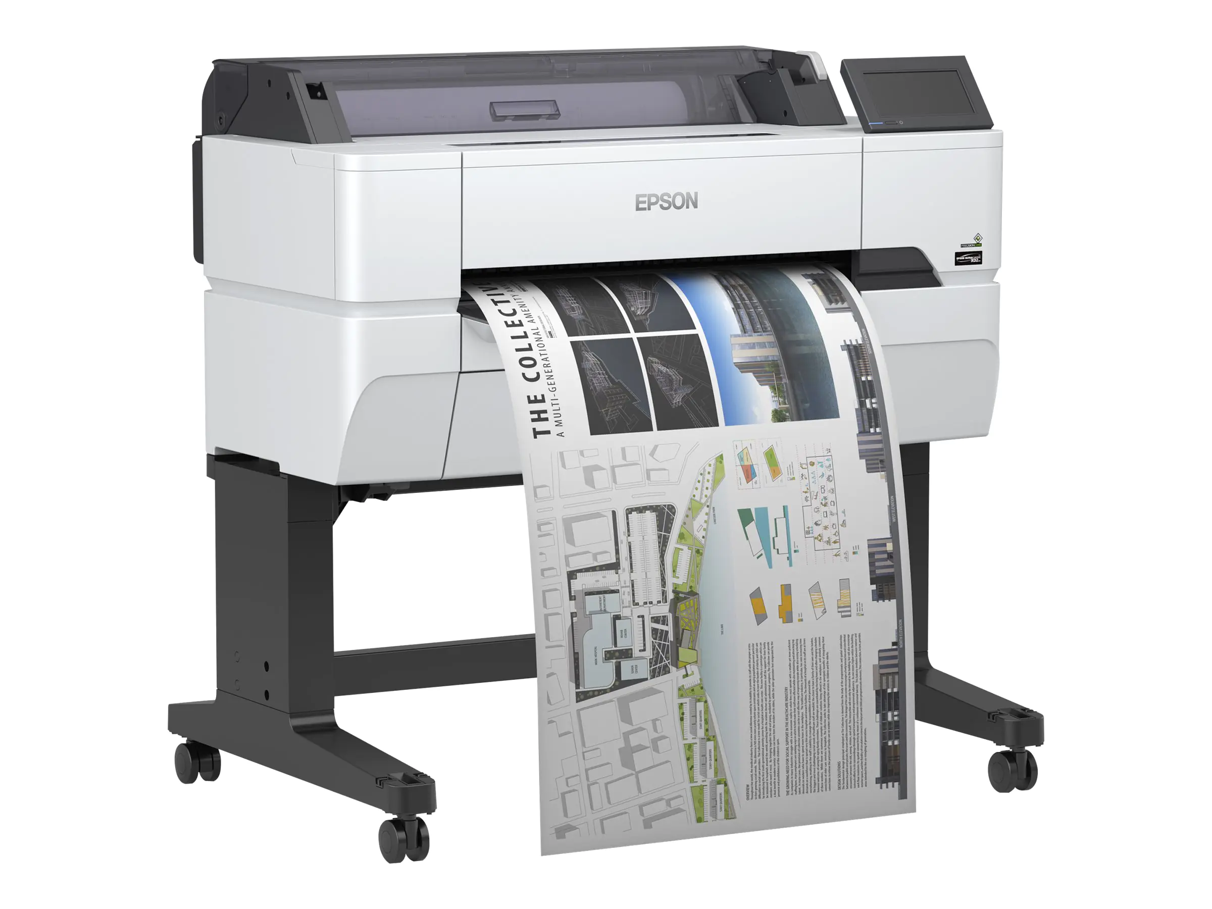 Epson SureColor SC-T3400 - 610 mm (24") Großformatdrucker - Farbe - Tintenstrahl - Rolle A1 (61,0 cm) - 2400 x 1200 dpi - Gigabit LAN, Wi-Fi(n), USB-Host, USB 3.0 - cutter