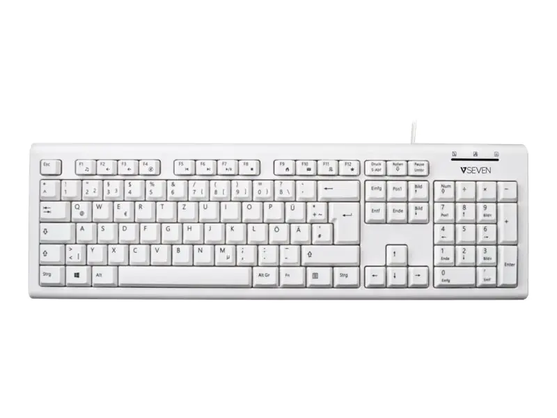 V7 KU200GS-WHT-DE - Tastatur - USB - QWERTZ - Deutsch - weiß V7 KU200GS-WHT-DE - Tastatur - USB - QWERTZ - Deutsch - weiß