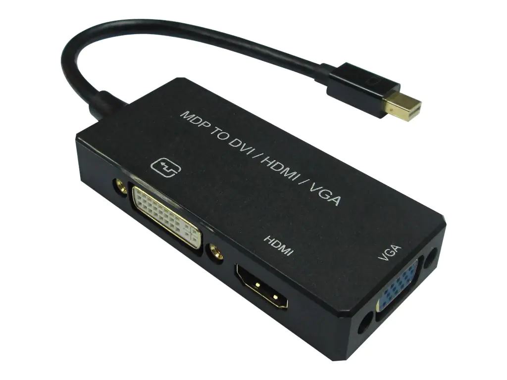 VALUE - Videokonverter - Mini DisplayPort - DVI, HDMI, VGA - Schwarz