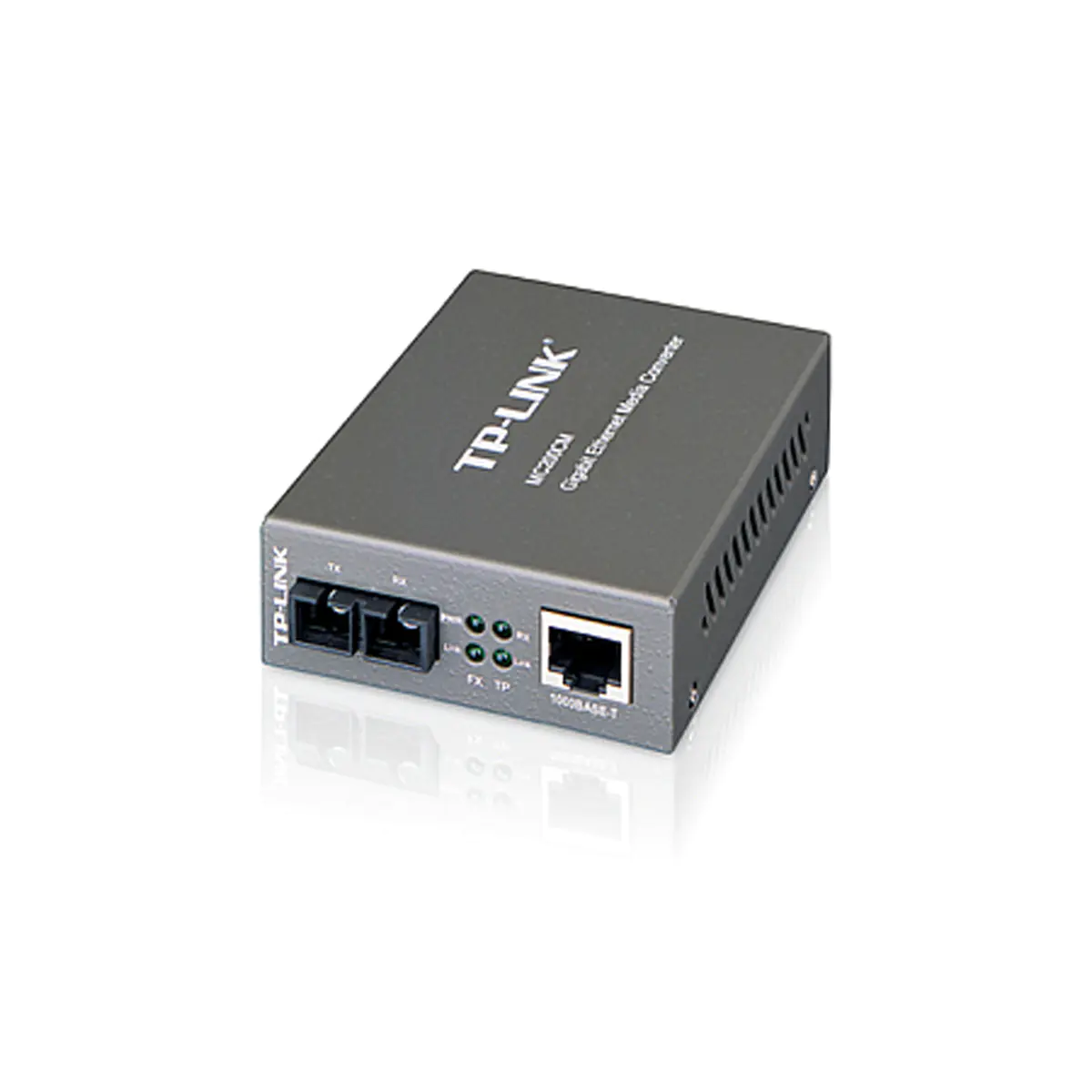 TP-Link MC200CM - Medienkonverter - 1GbE - 1000Base-SX, 1000Base-T - RJ-45 / SC multi-mode - bis zu 550 m - 850 nm - für P/N: TL-MC1400, TL-SG3452XP V1