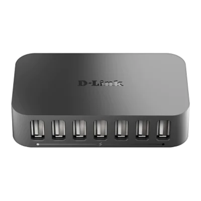 D-Link DUB-H7, USB 2.0 Type-B, USB 2.0, 480 Mbit/s, Schwarz, FCC, CE, C-Tick, VCCI, IC, RoHS, 5 DC DUB-H7/E