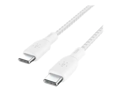 Belkin BoostCharge - USB-Kabel - 24 pin USB-C (M) zu 24 pin USB-C (M) - 3 m - weiß