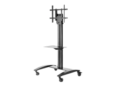 Peerless-AV SmartMount SR575M - Wagen - für Flachbildschirm - Aluminium - schwarze Pulverbeschichtung - Bildschirmgröße: 81.28-190.5 cm (32"-75")