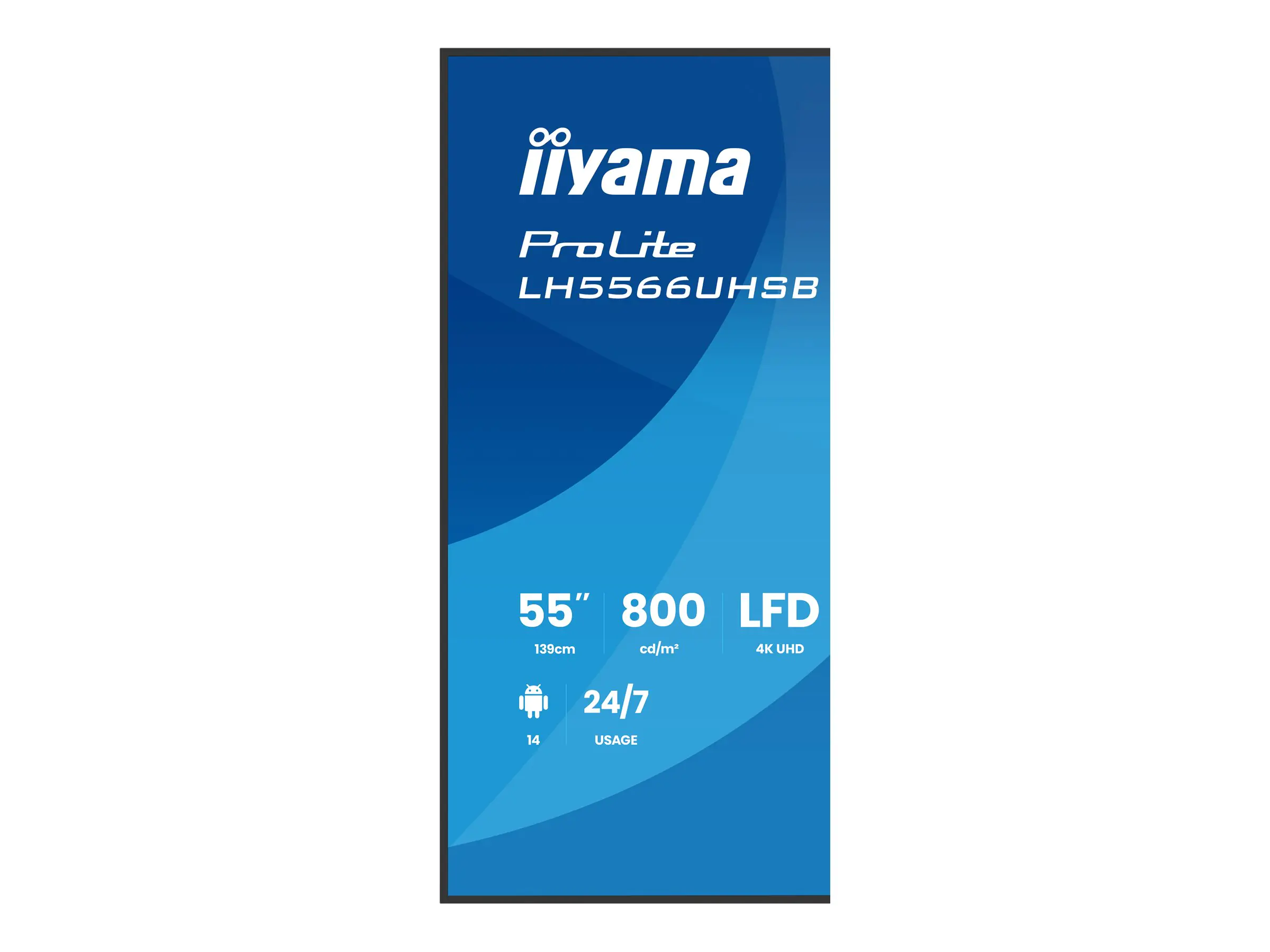 Iiyama DS LH5566UHSB VA 55''//DP/2xHDMI/USB-C /WiFi - Flachbildschirm (TFT/LCD) - 139,7 cm