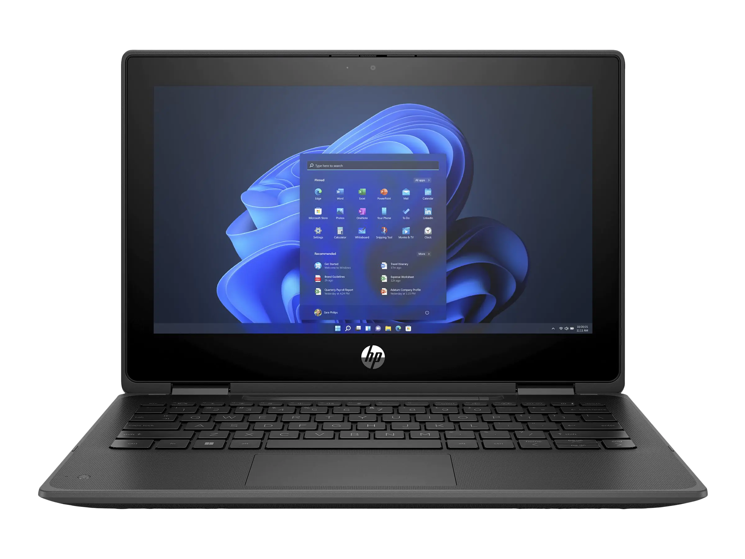 HP Pro x360 Fortis 11 G10 Notebook - Flip-Design - Intel Core i3 1210U / 1 GHz - Win 11 Pro - UHD Graphics - 8 GB RAM - 256 GB SSD NVMe, HP Value - 29.5 cm (11.6") IPS Touchscreen 1366 x 768 (HD) - Wi-Fi 6E - kbd: Deutsch