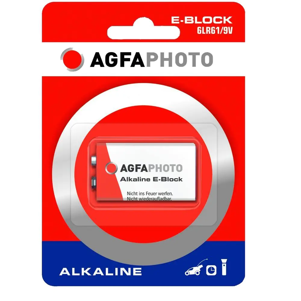AgfaPhoto Batterie 6LR61 Alkalisch 110-802596 AgfaPhoto Batterie 6LR61 Alkalisch 110-802596