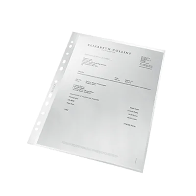 Leitz Prospekthülle Recycle DIN A4 0,10mm oben offen Polypropylen, 90 % recycelt transparent 100 St./Pack. Leitz Prospekthülle Recycle DIN A4 0,10mm oben offen Polypropylen, 90 % recycelt transparent 100 St./Pack.