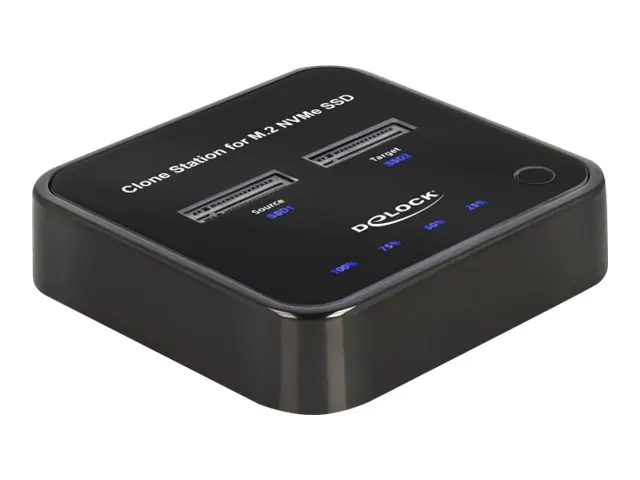 Delock - HDD-Dockingstation Schächte: 2 - M.2 - M.2 NVMe Card - USB 3.2 (Gen 2) - Schwarz