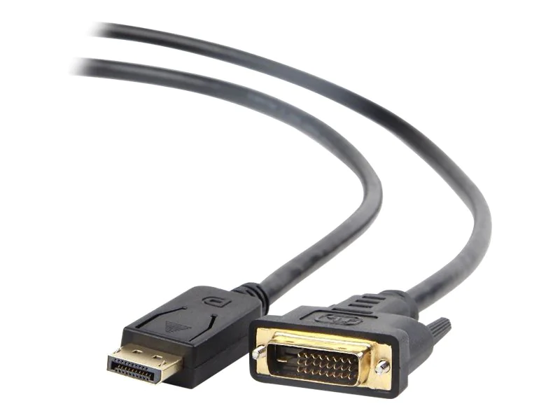 Cablexpert CC-DPM-DVIM - DVI-Kabel - DisplayPort (M) zu DVI-D (M) - 1 m - geformt - Schwarz