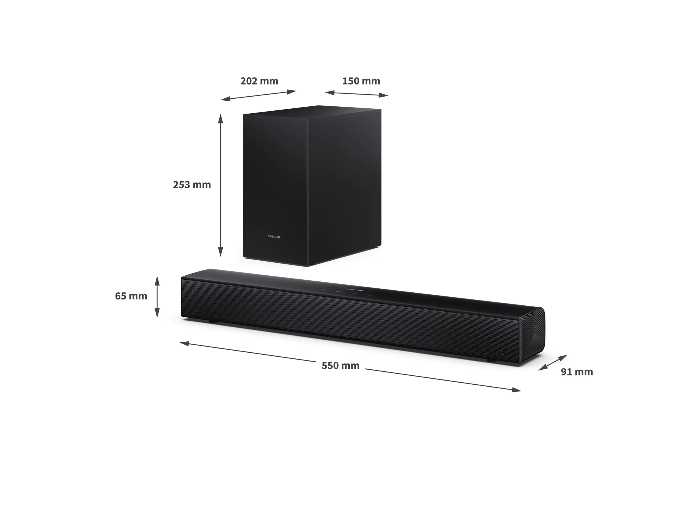 Sharp HT-SBW121 schwarz