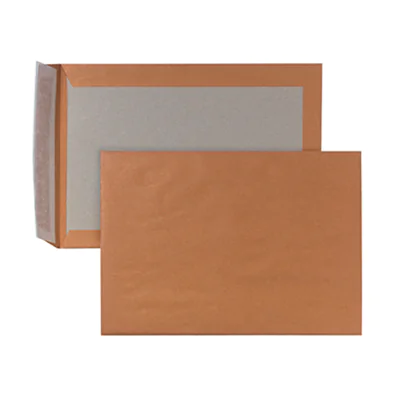 POSTHORN Papprückwandtasche DIN C4 ohne Fenster 120g/m² mit Haftklebung Natronkraftpapier braun 100 St./Pack.