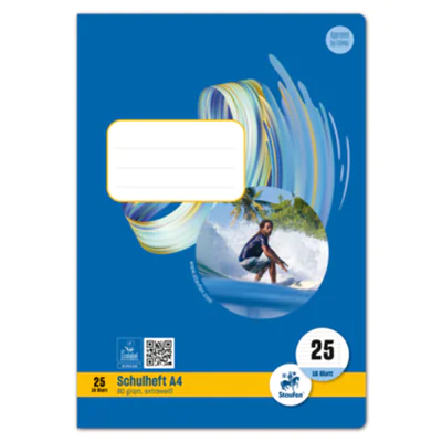 Format-X® Schulheft Style DIN A4 liniert mit Rand 25 16 Bl.