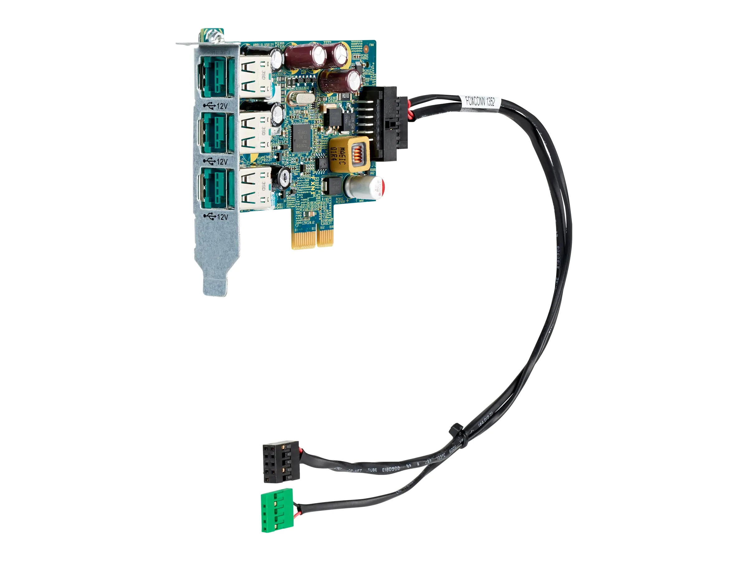 HP 12V PUSB Standard Card - USB-Adapter - PCIe - PoweredUSB (12 V)