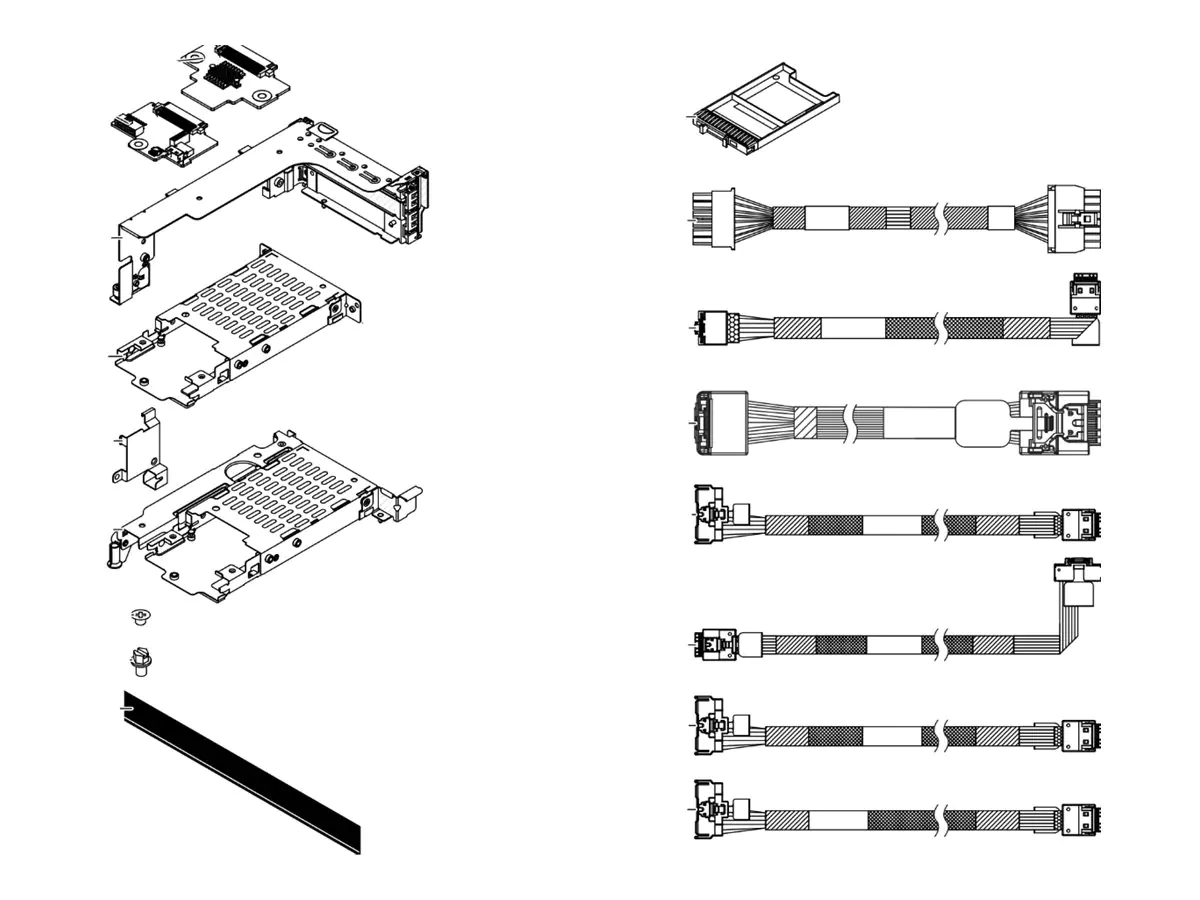 Lenovo ThinkSystem SR650 V3 7mm SATA/NVMe 2-B - Serial ATA