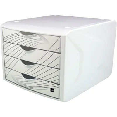Helit Schubladenbox Chameleon H6129505 4Schübe A4/C4 white queen Helit Schubladenbox Chameleon H6129505 4Schübe A4/C4 white queen