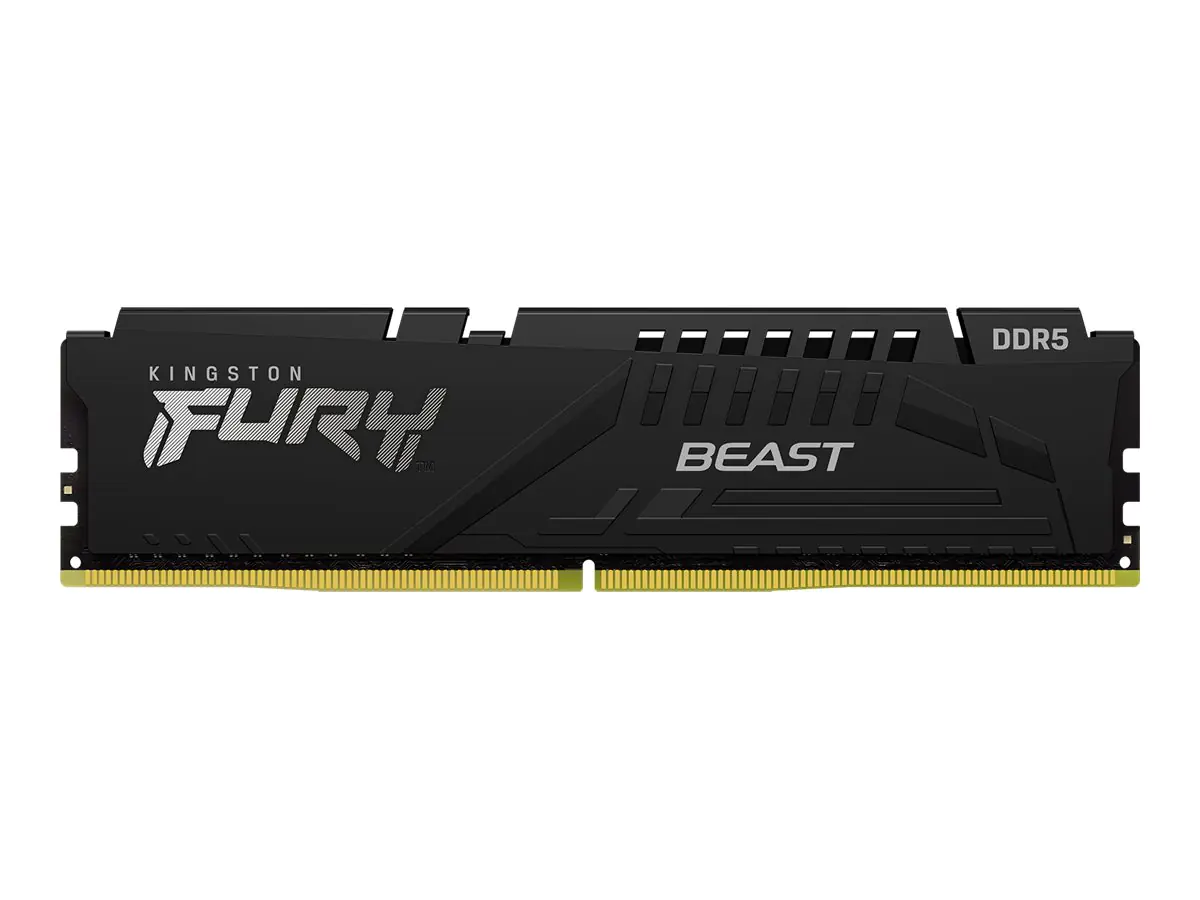 Kingston FURY Beast - DDR5 - Modul - 16 GB - DIMM 288-PIN - 6000 MHz / PC5-48000 - CL36 - 1.35 V - ungepuffert - on-die ECC - Schwarz