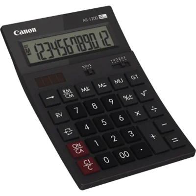 Canon Tischrechner AS-1200 4599B001AB 12stellig schwarz Canon Tischrechner AS-1200 4599B001AB 12stellig schwarz