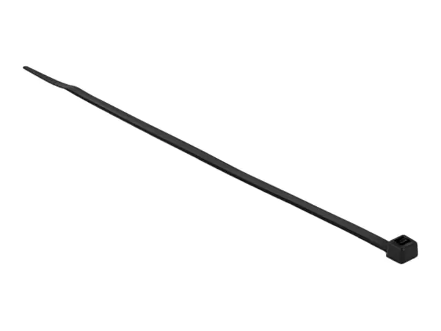Delock Kabelbinder - kältebeständig - 20 cm - Schwarz (Packung mit 100)