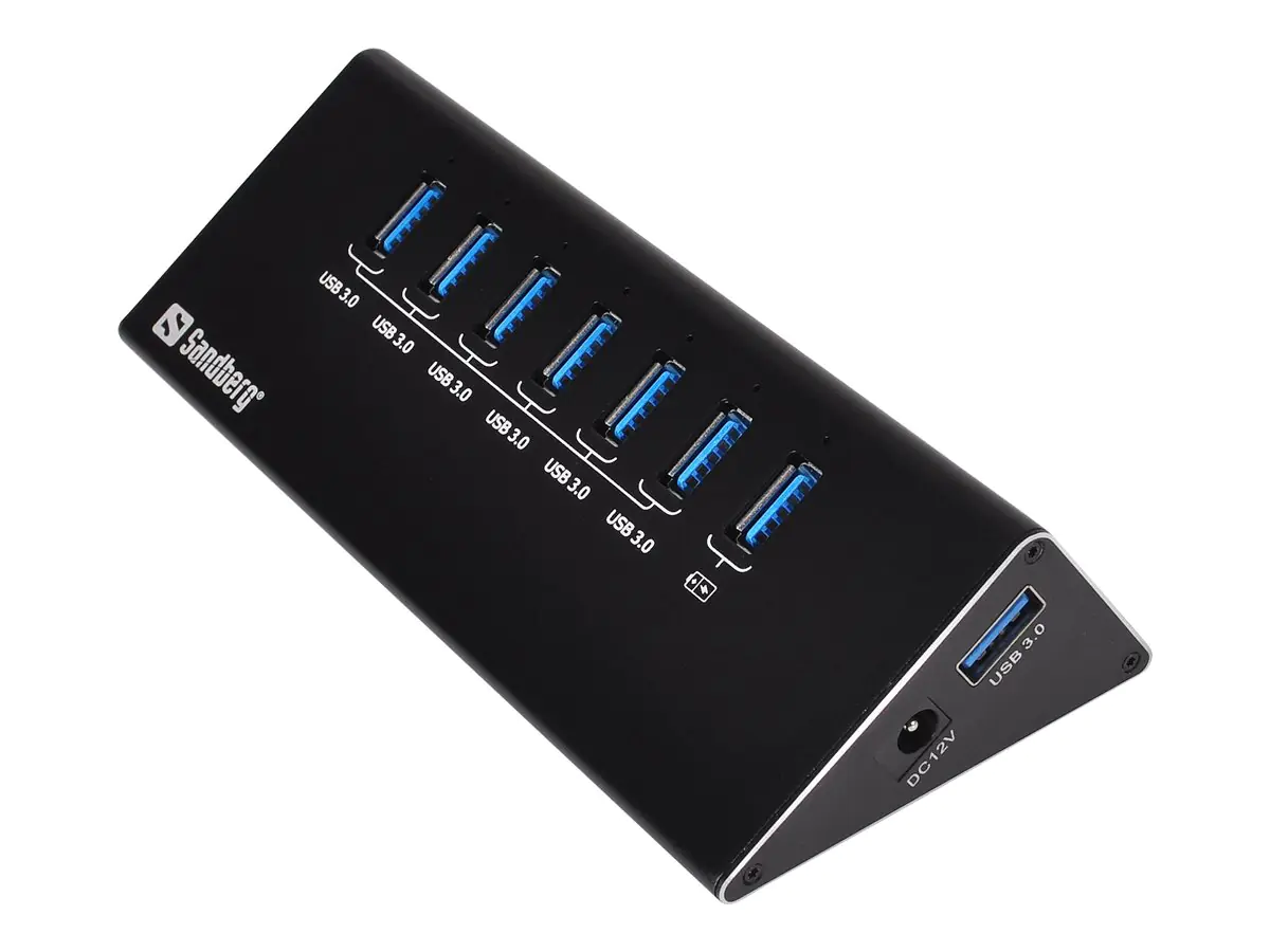 Sandberg USB 3.0 Hub 7 ports - Hub - 7 x SuperSpeed USB 3.0 - Desktop
